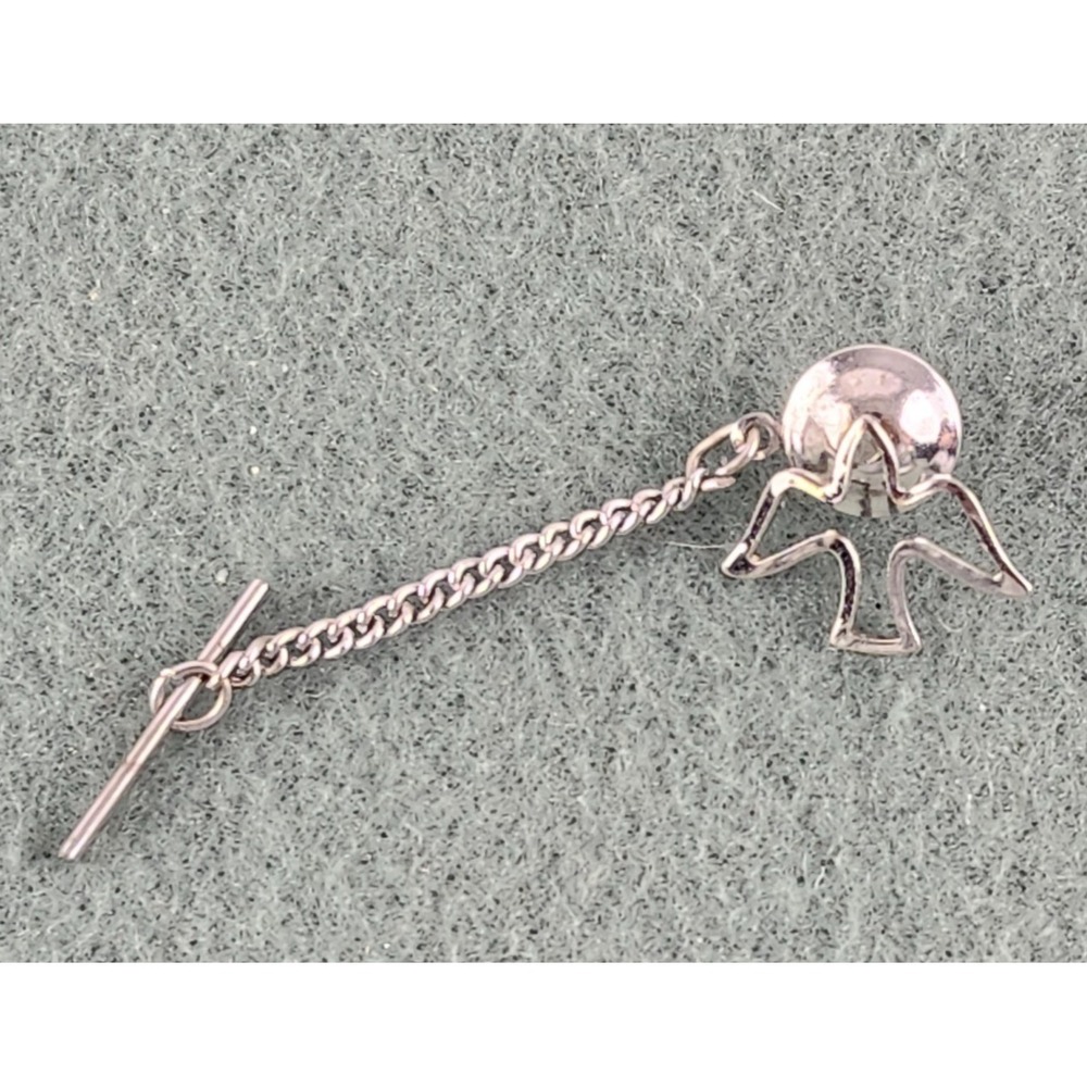 Vintage Peace Dove Silver Tone Lapel Pin Tie Tack